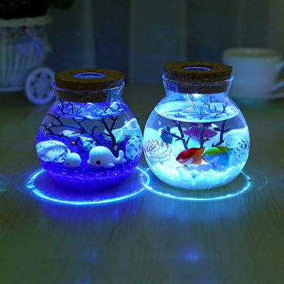 Stone Ocean Lamp Color-Changing close-up product view, in Blue Stone or White Stone