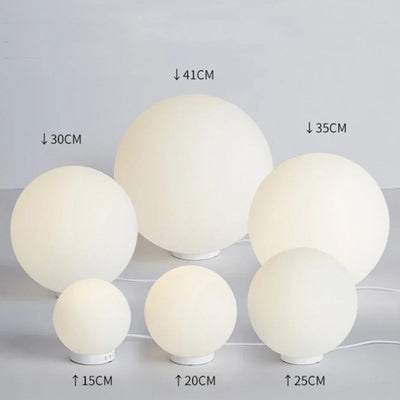 LUMINA ORB – Frosted Glass Globe Lamp