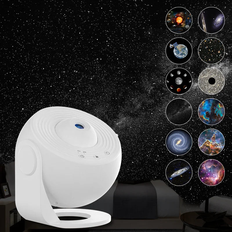 Galaxy Star Projector Night Light – 12-in-1 Planetarium Projector