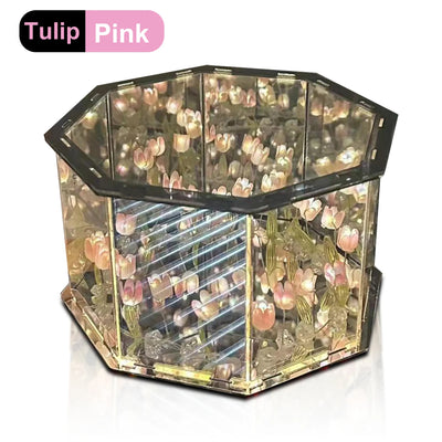 DIY Tulip Decorative Bedside Table Lamp for soft bedroom ambience