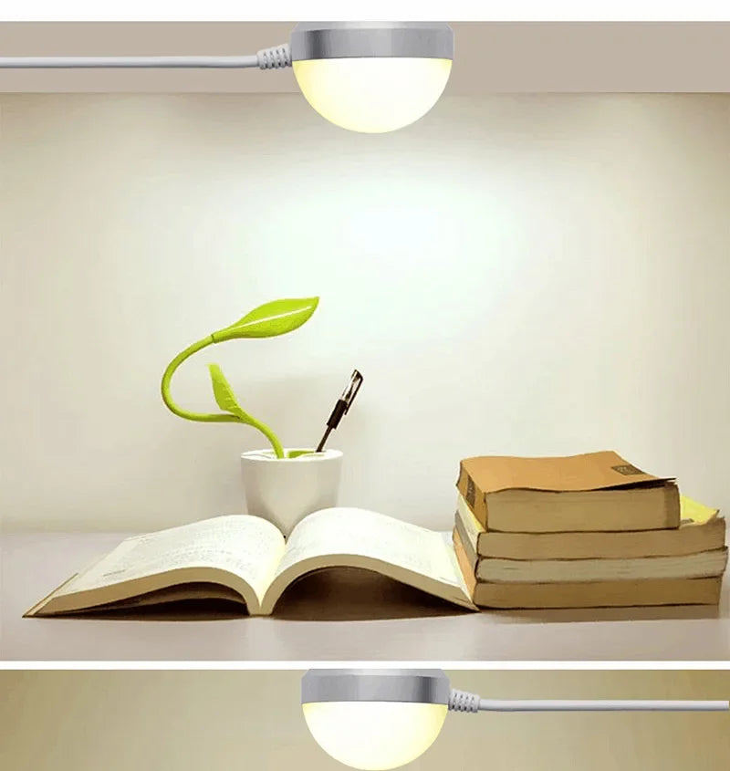 Mini USB LED Reading Light – 3W/5W Flexible Clip Desk Lamp for Books, Dormitory & Laptop