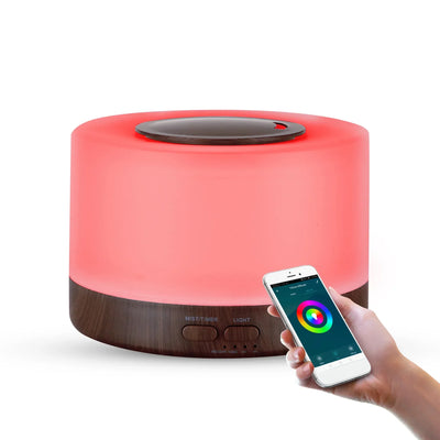 WiFi 500ML Electric Humidifier Night Light Remote Control lifestyle product view