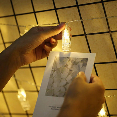 Photo Clip LED String Lights – 1m / 3m / 6m Battery-Powered Picture Display Lights