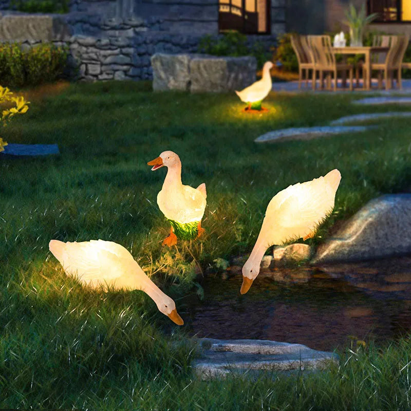 Duck Outdoor Garden Light Touch Control shown as soft ambient home lighting