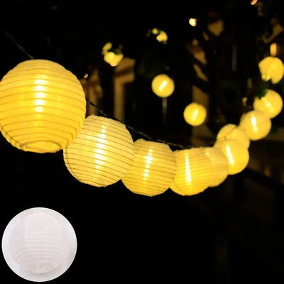 Lantern String Lights Solar Battery lifestyle product view