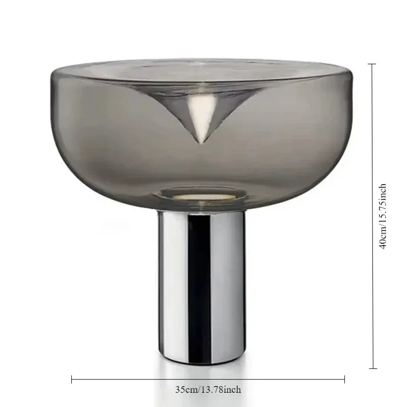 Nordic Radar Design Bedside Table Lamp – LED Touch Dimmer Light Luxury Modern Desk Lamp
