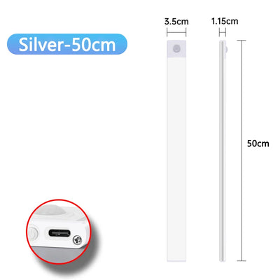 Rechargeable Motion Sensor Night Light USB for soft bedroom ambience