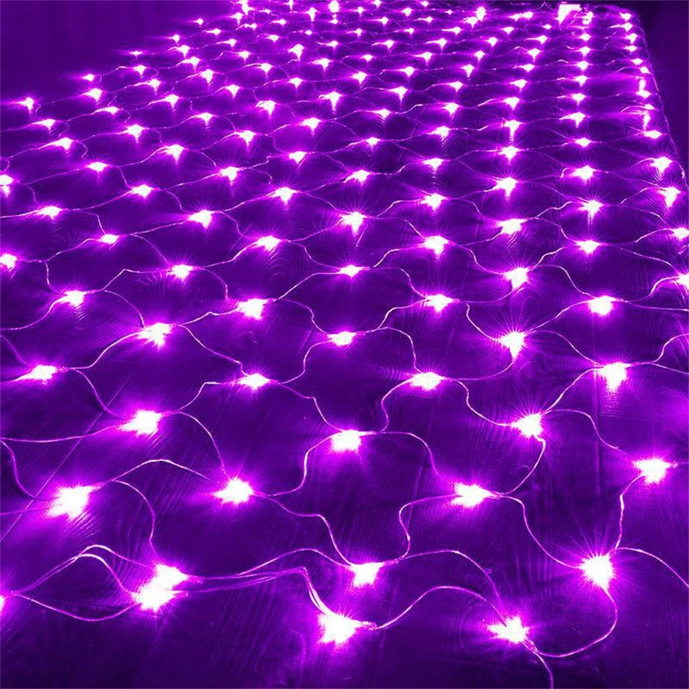 LED Net Mesh Fairy Curtain Light – Outdoor Waterproof Garland