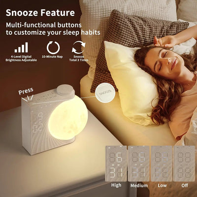 Moon Alarm Clock Lamp alternate product view