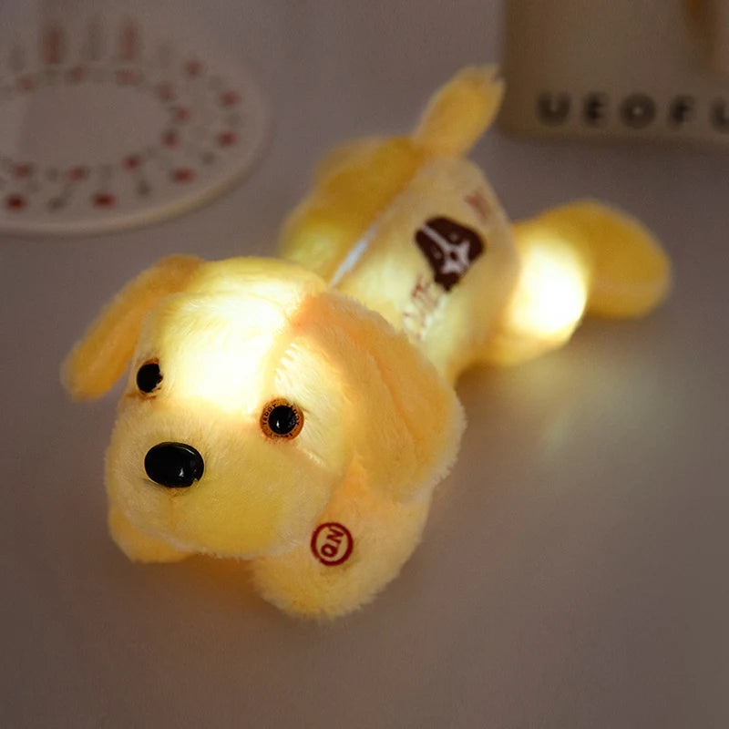Luminous Dog Plush Ambient Light decorative lighting detail