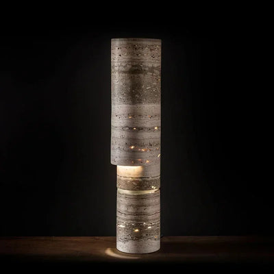Italian Marble Column Floor Lamp – Designer LED Tall Stand Lamp for Living Room & Bedroom