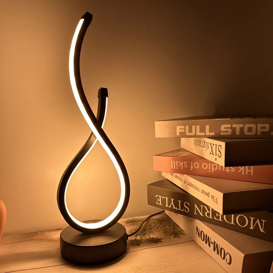 Luminescent Decorative Restaurant Bedside Table Lamp USB for soft bedroom ambience, in Tricolor
