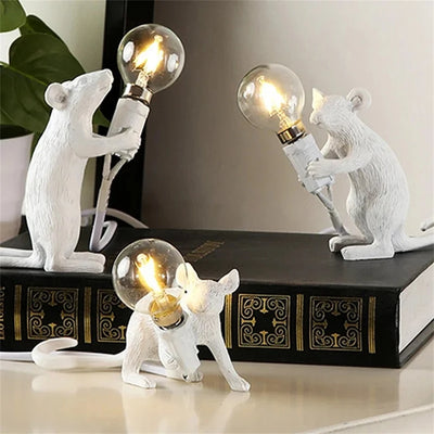 Black/Gold/White Mouse Ambient Lamp
