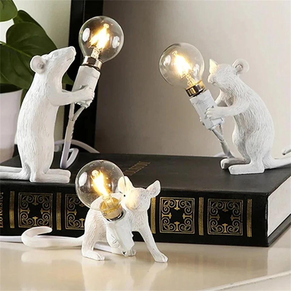 Black/Gold/White Mouse Ambient Lamp