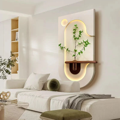 Vase 3D Floral Wall Light Dimmable close-up product view