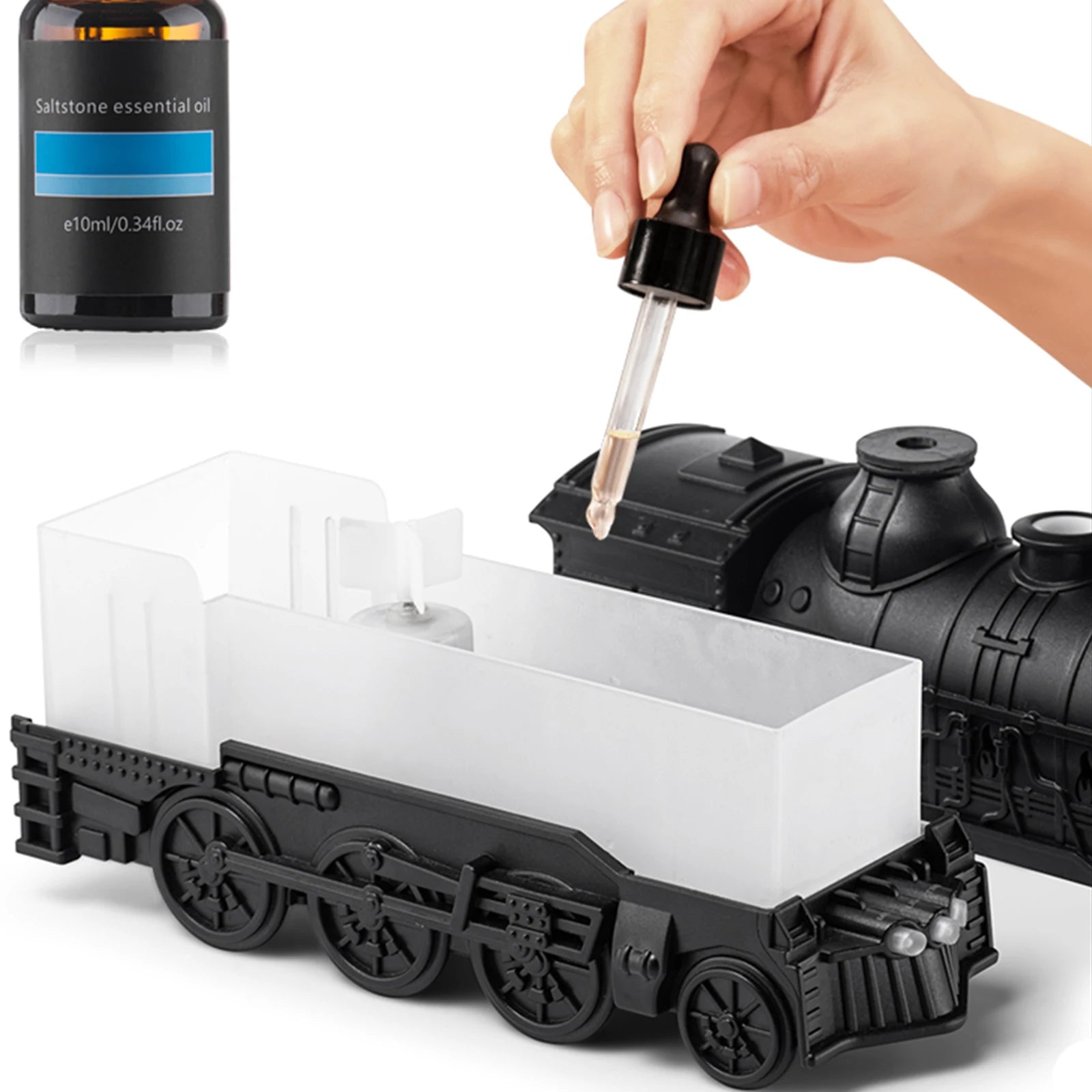 Vintage Train Nightlight & Humidifier with Remote Control