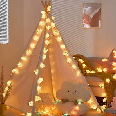 Star Cloud String Lights USB design detail view