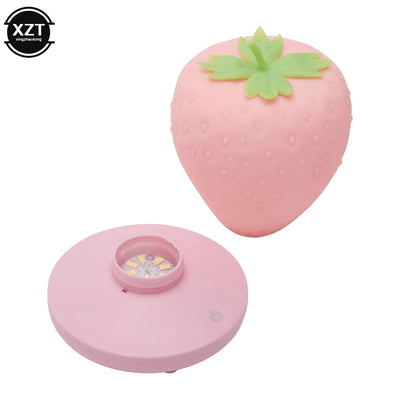 Strawberry Children Sleep Bedside Table Lamp USB Battery decorative lighting detail