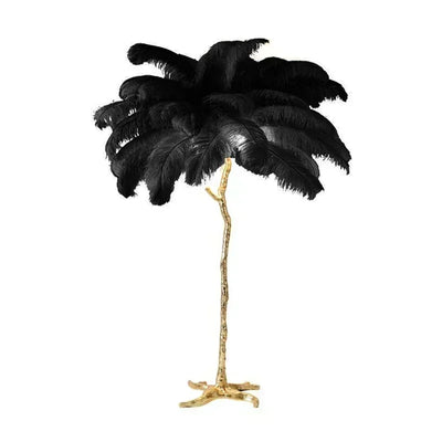 Novelty Animal Dimmable feather floor lamp for warm floor lighting