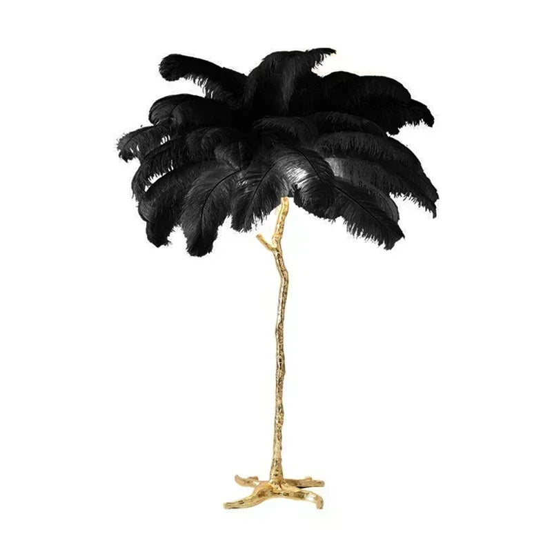 Novelty Animal Dimmable feather floor lamp for warm floor lighting