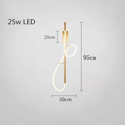 Chandelier Dimmable Long Wall Light close-up product view