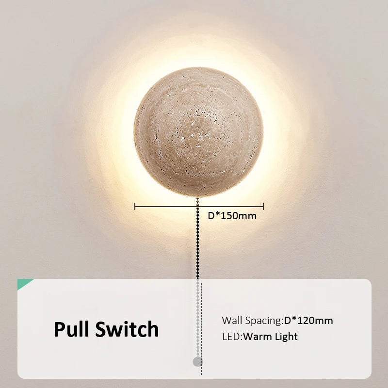 Novelty Animal Dimmable stone wall light for soft bedroom ambience