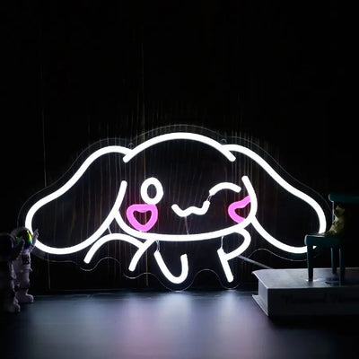 Ghost Face Neon Neon Wall Light USB shown as soft ambient home lighting