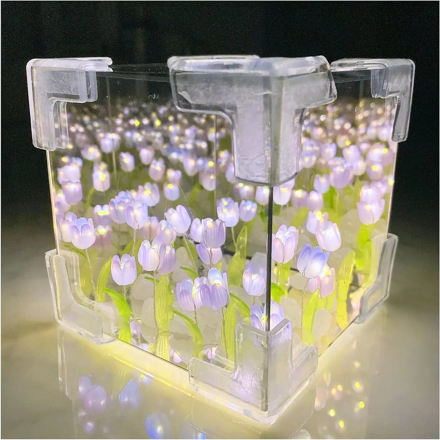 DIY Tulip Decorative Bedside Table Lamp lifestyle product view