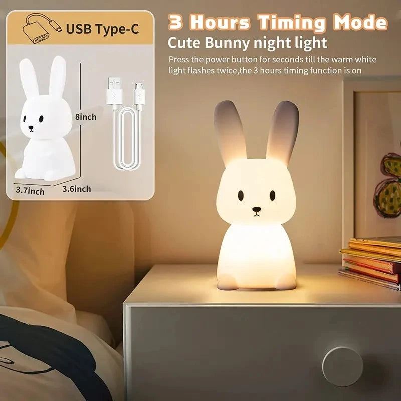 BunnyGlow Silicone Night Light