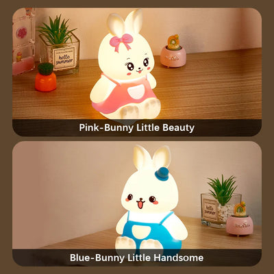 Rabbit Night Light Battery Color-Changing decorative lighting detail