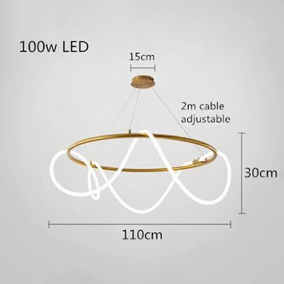 Chandelier Dimmable Long Wall Light close-up product view