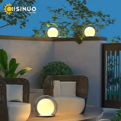 Moonrise Pillar LED Garden Light – Outdoor Waterproof Round Landscape Fixture
