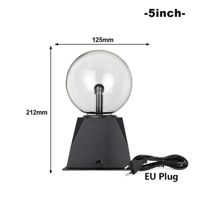 Magic Crystal Plasma Ball Lamp – LED Novelty Night Light in 3–8 Inch Sizes