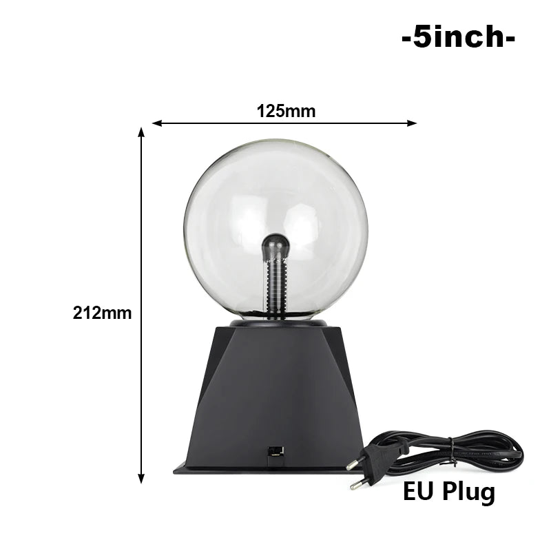 Magic Crystal Plasma Ball Lamp – LED Novelty Night Light in 3–8 Inch Sizes