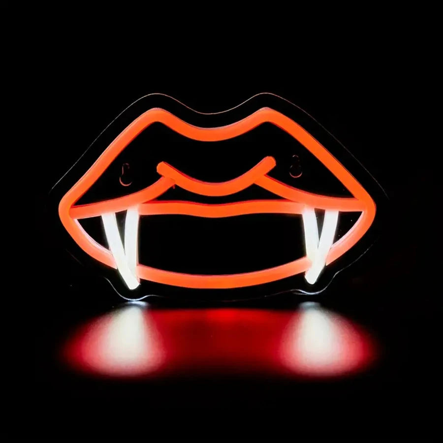 Ghost Face Neon Neon Wall Light USB decorative lighting detail