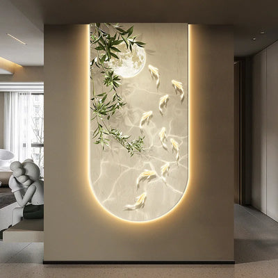 Landscape Fish Entrance Wall Light Dimmable design detail view