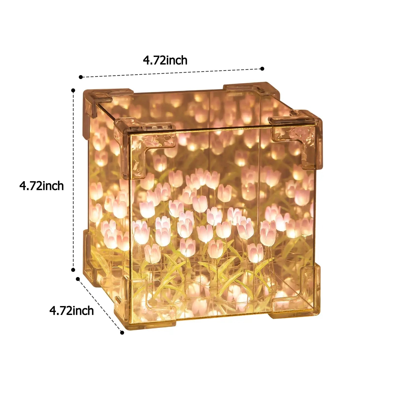 DIY Tulip Decorative Bedside Table Lamp design detail view