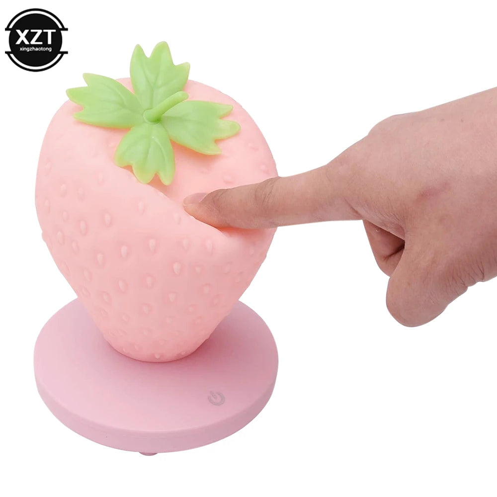 Strawberry Children Sleep Bedside Table Lamp USB Battery alternate product view