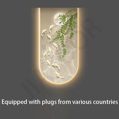 Landscape Fish Entrance Wall Light Dimmable variant product view