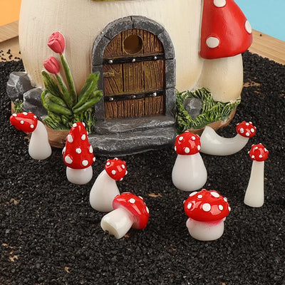 Mushroom Outdoor Garden Light shown as soft ambient home lighting