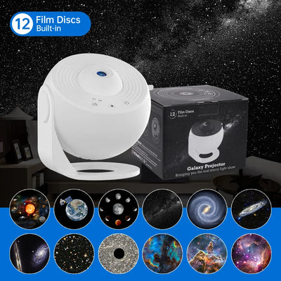 Galaxy Star Projector Night Light – 12-in-1 Planetarium Projector