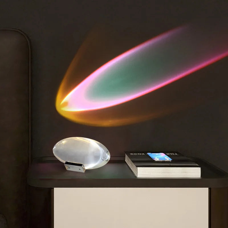 Crystal Projector Night Light USB close-up product view