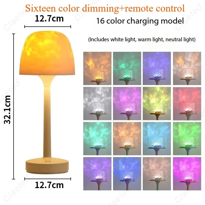 Footed Water Ripple Desk Lamp variant product view