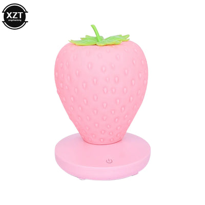 Strawberry Children Sleep Bedside Table Lamp USB Battery for nursery or kids room decor