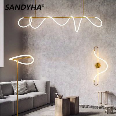 Chandelier Dimmable Long Wall Light for soft bedroom ambience