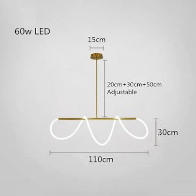 Chandelier Dimmable Long Wall Light alternate product view