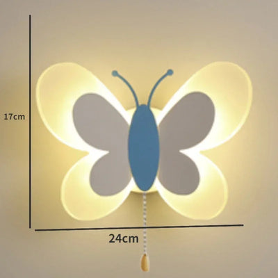 Butterfly Nordic Children Wall Light lifestyle product view