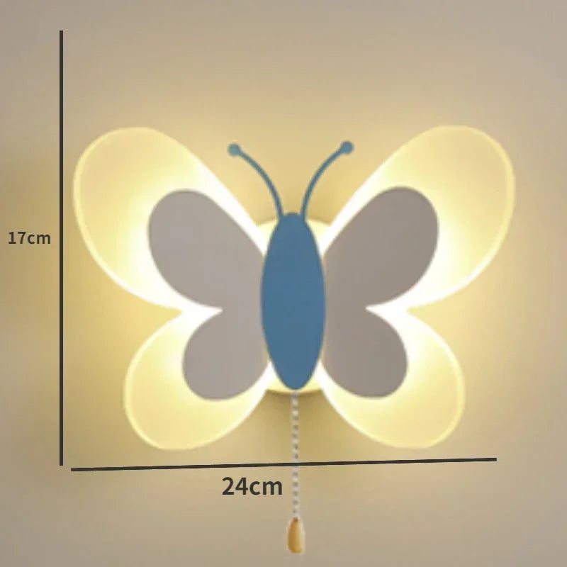 Butterfly Nordic Children Wall Light lifestyle product view