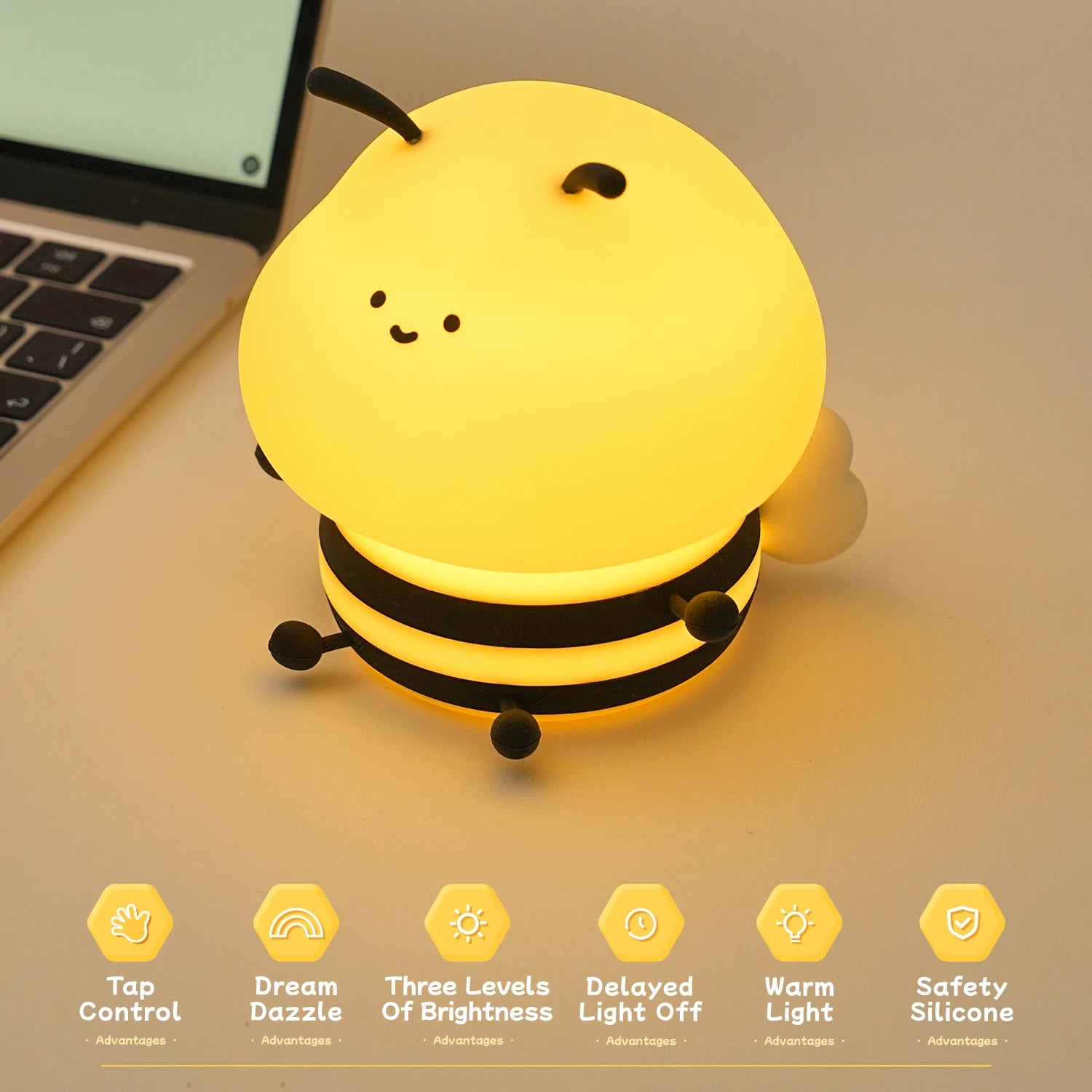 Bumblebee Silicone RGB Nightlight