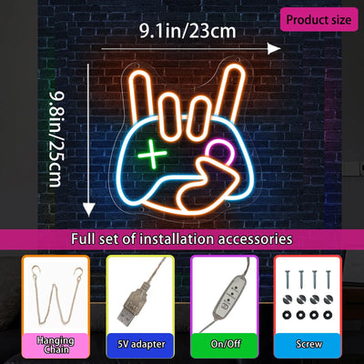 Game Neon Sign Neon Wall Light USB alternate product view